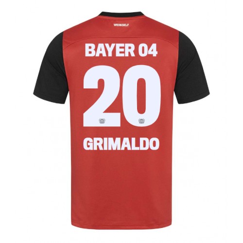 Fotballdrakt Herre Bayer Leverkusen Alejandro Grimaldo #20 Hjemmedrakt 2024-25 Kortermet